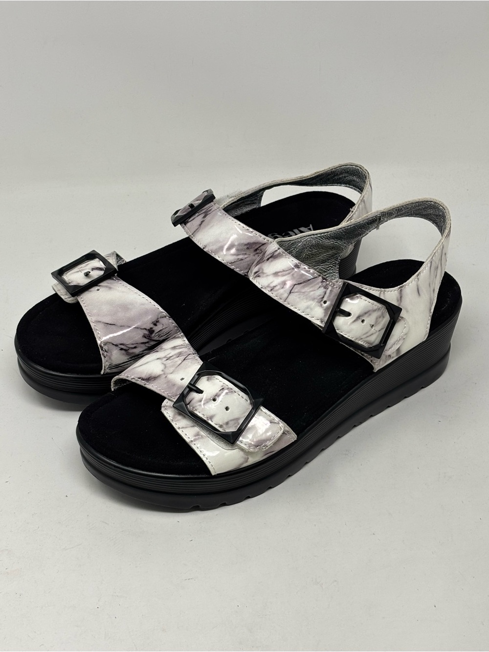 Alegria Morgyn pretty things chunky sandals marbleized platform size 38 (8-8.5)